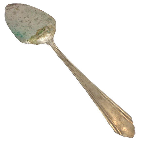 Antique RCCO Wilshire Silverplate Pastry Pie Cake Server 8.5" Patina Tarnished - Picture 2 of 5